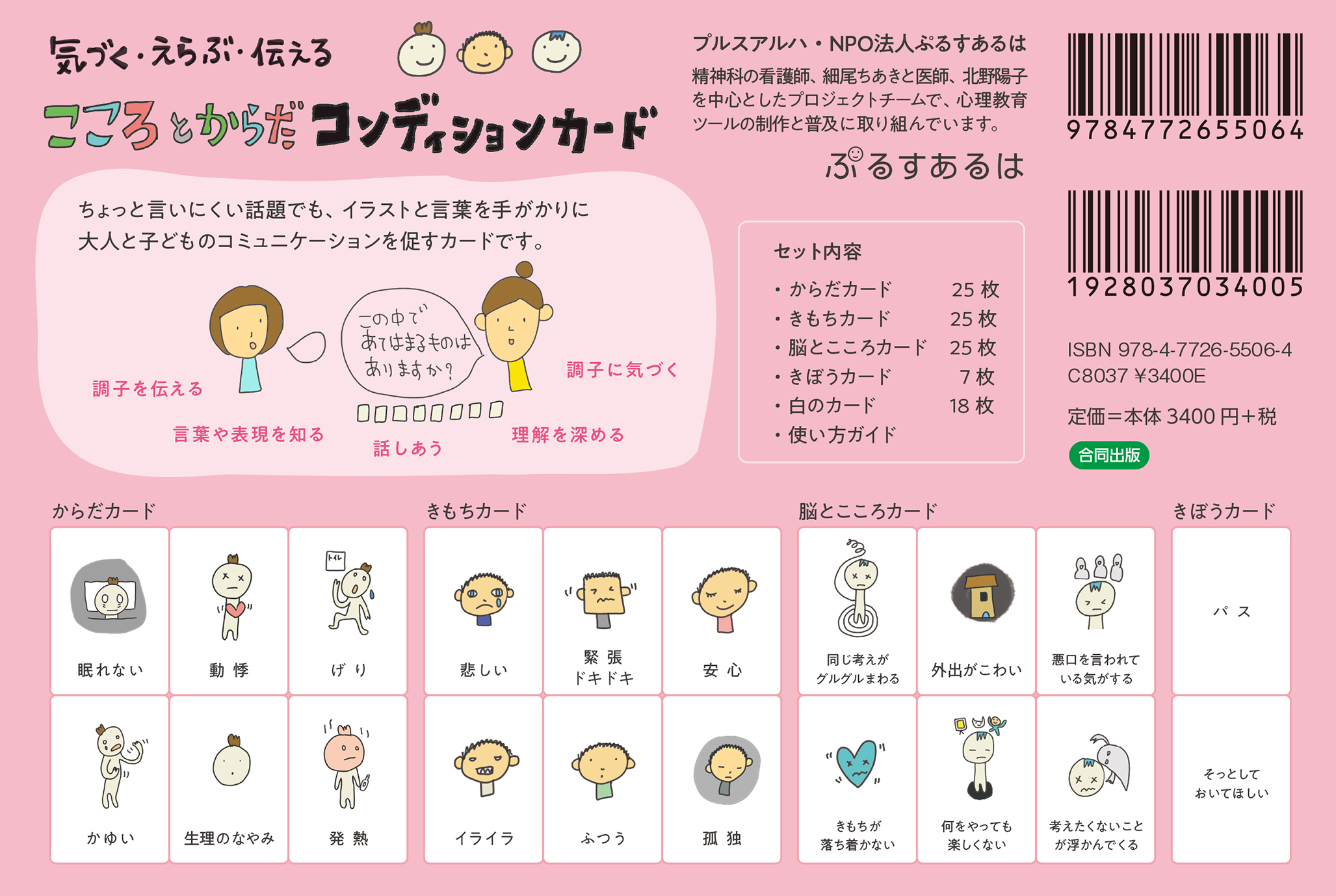 気づく・えらぶ・伝える　こころとからだコンディションカード 